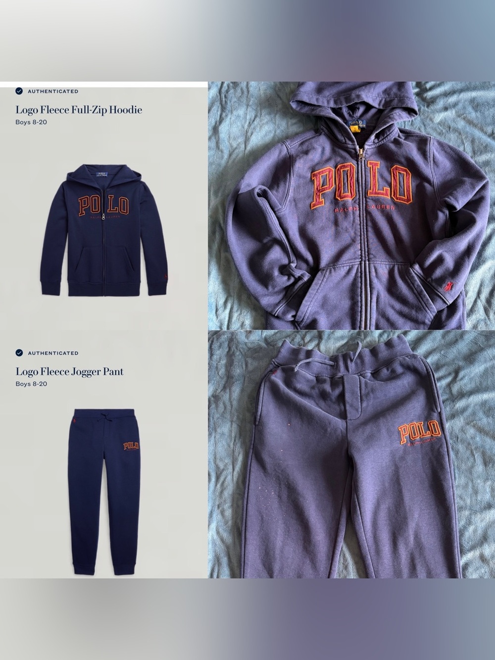 Polo by Ralph Lauren Kids Navy Zip-Up Hoodie set